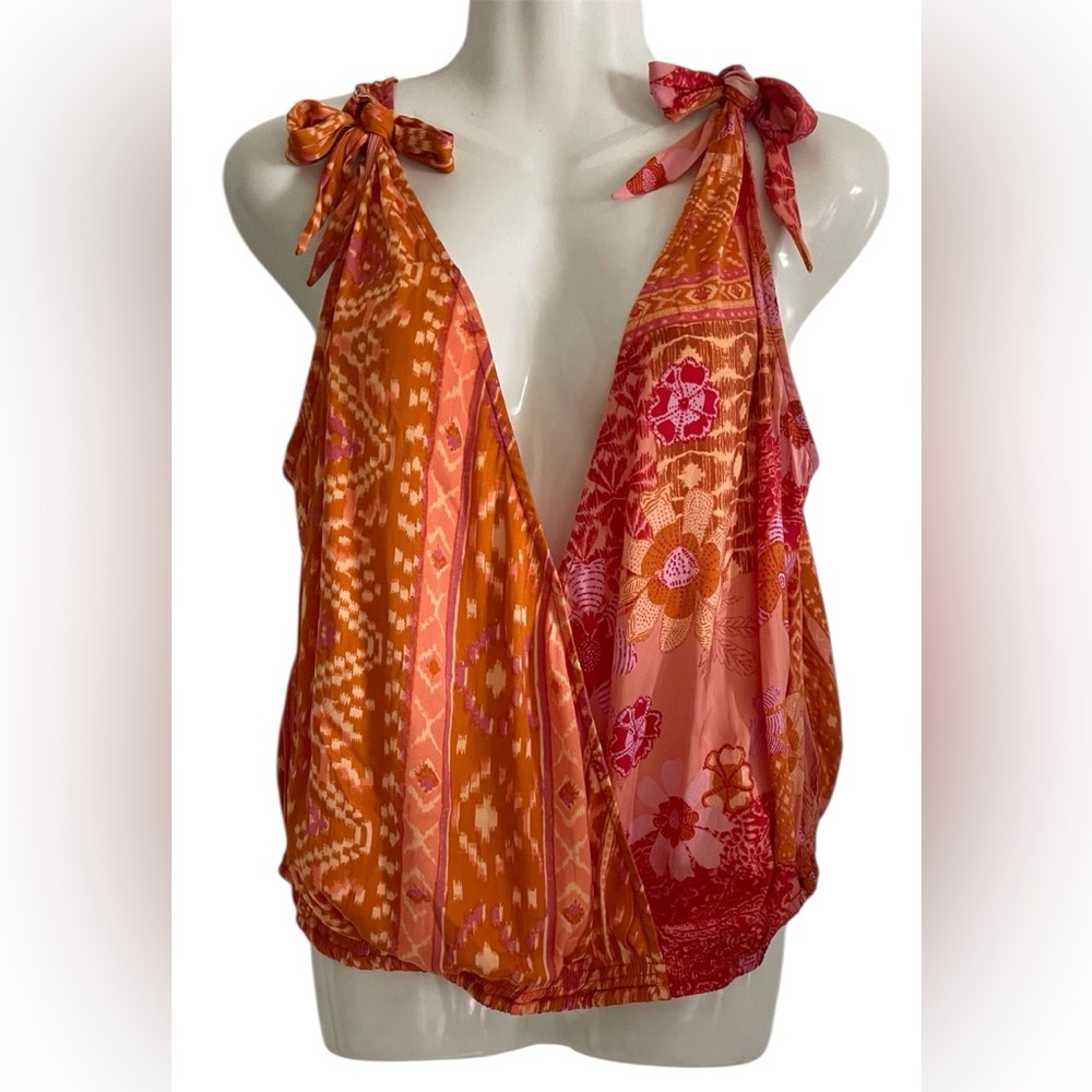 Free People Pink and Orange Tank Top - Picture 2 of 8